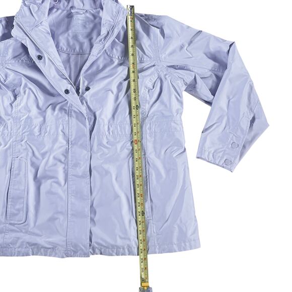 L.L.Bean Women’s Hemispheres Waterproof Hooded Rain Jacket 1X Plus Retail $179 - Picture 10 of 15